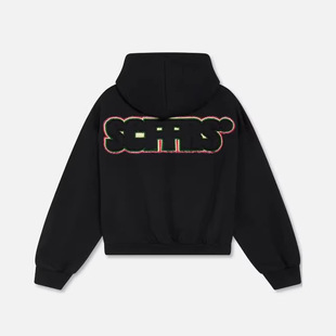 欧美跨境scuffers休闲连帽卫衣街头宽松字母套头连帽衫男女款