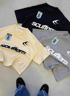 2025西班牙街头潮品牌印刷男女冲浪度假休闲t恤时尚品牌Scuffers