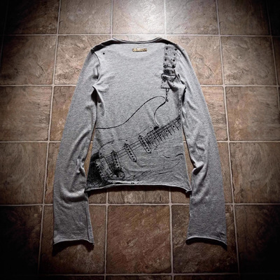 跨境新款长袖恤女打底衫辣妹美式短款上衣