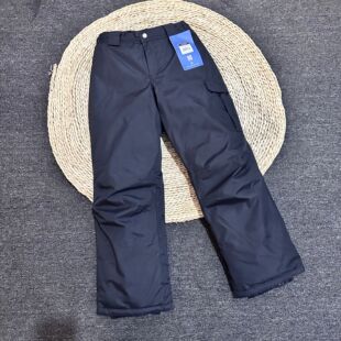 外贸户外儿童滑雪裤保暖防水宽松单双板男女童加厚冬季冲锋裤棉裤