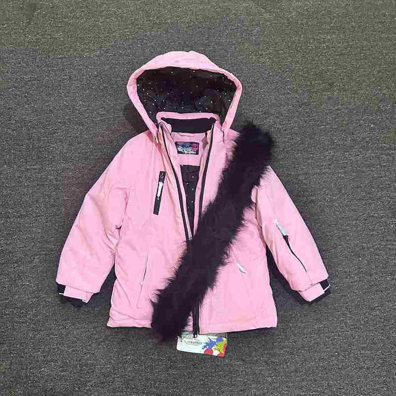 外贸儿童滑雪服女童单双板中大童保暖防风亲子款防水滑雪上衣外套