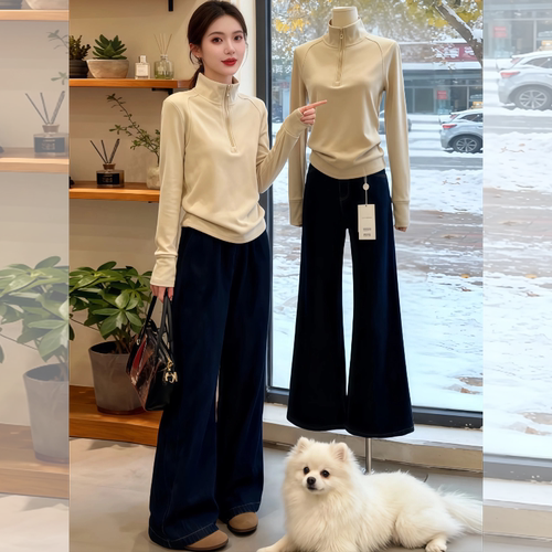 【赠送运费险】双面绒打底衫上衣