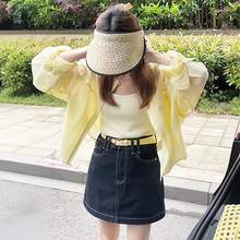 长袖薄款亚麻防晒衬衫女2025新款爆款夏季轻奢高级感防晒衣女上衣