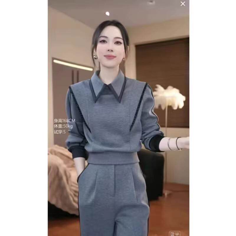 入秋韩系穿搭一整套女装2024秋冬新款时尚卫衣长裤休闲运动两件套,女装/女士精品,时尚套装,淘宝优惠券,粉丝福利购,淘宝优惠卷