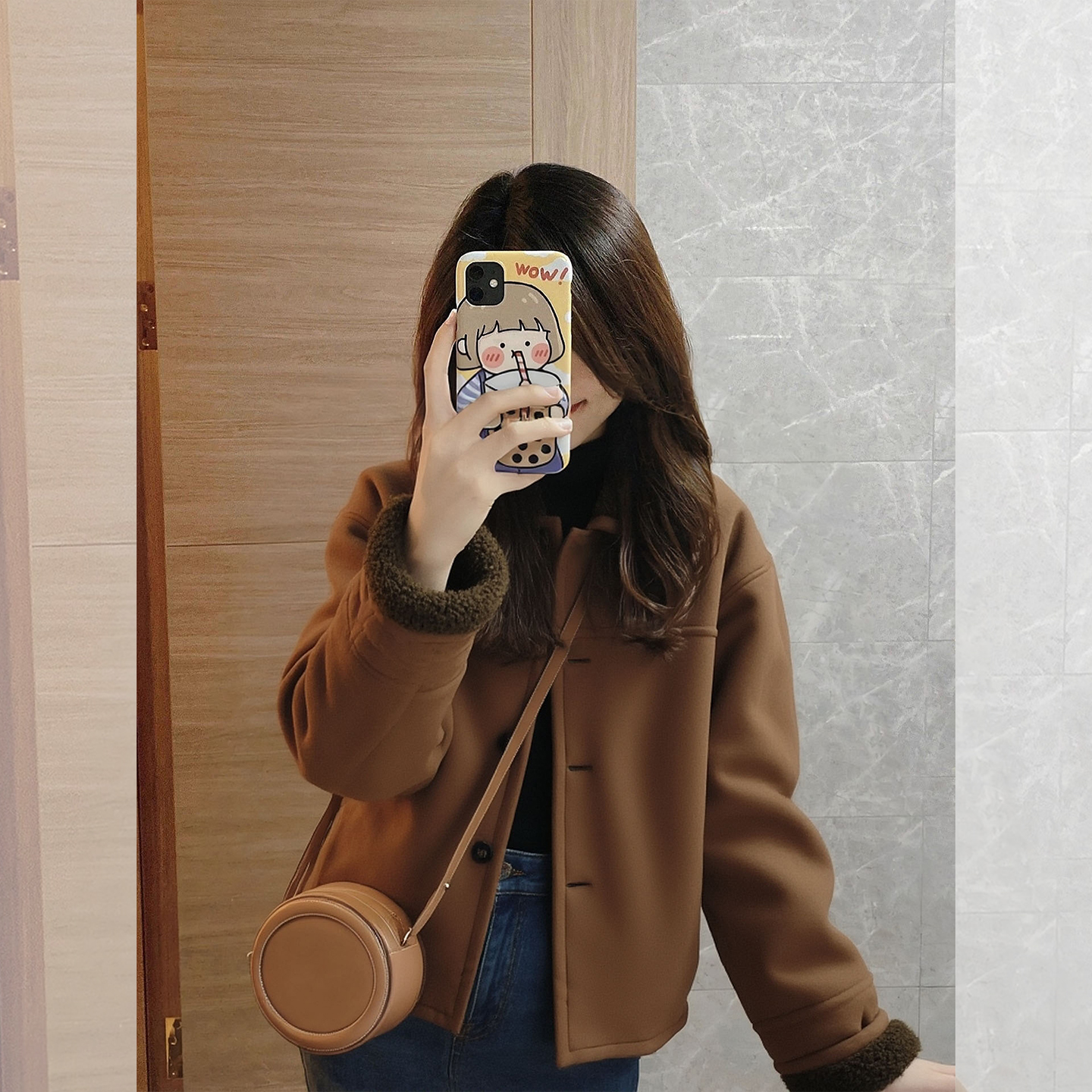 【赠送运费险】加绒羊羔毛外套女