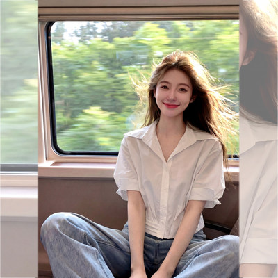 【送运费险】通勤穿搭白色衬衫女