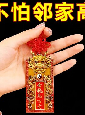 正宗青龙高万丈镇宅之宝压白虎抬头解邻居房高正品青龙牌祈福挂件