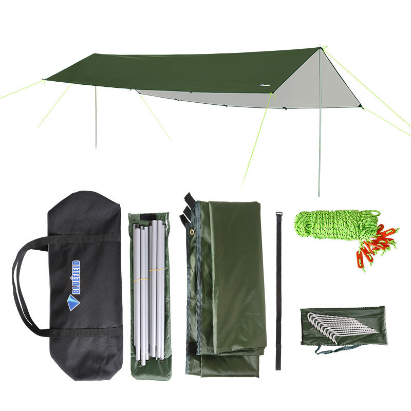 天幕帐篷户外凉棚防紫外线露营遮阳棚原野多功能防雨防风带杆套装,户外/登山/野营/旅行用品,天幕,淘宝优惠券,粉丝福利购,淘宝优惠卷