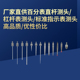 百分表测头千分表测针杠杆百分表红宝石千分表针平头加长柱形测头