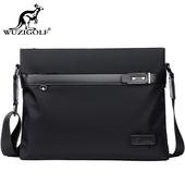 休闲单肩小背包商务公文包韩版 彬澳袋鼠斜挎包男士 可a4横款 男包包