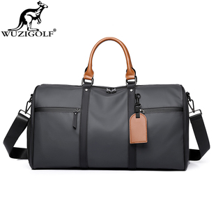 彬澳袋鼠男女款大容量时尚旅行包户外休闲斜挎包防水旅游登机包男