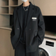 外套黑色oversize痞帅潮男士 小香风商务韩版 高级感小西装 休闲西服
