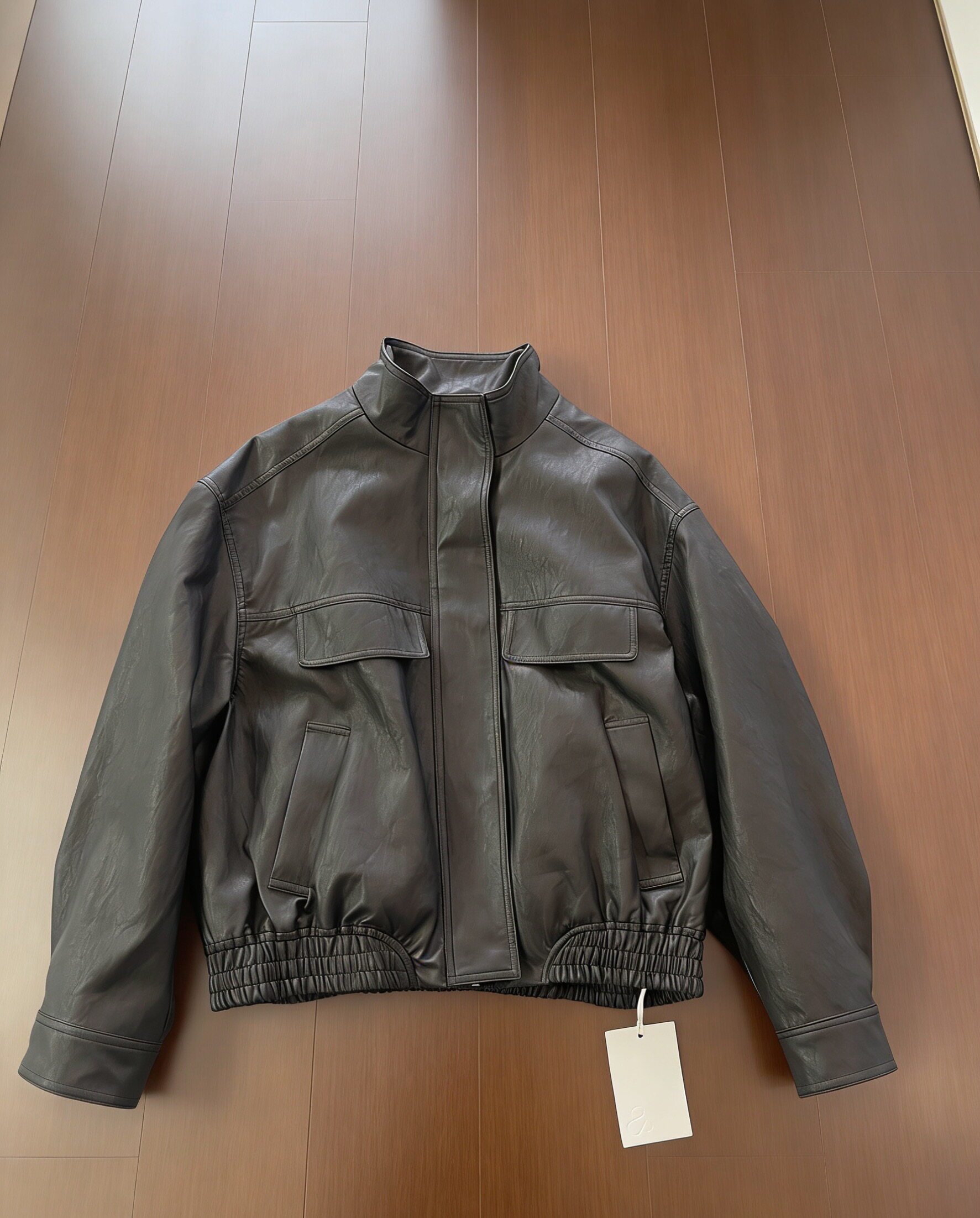 老钱风立领皮夹克女春季新品显瘦拉链皮衣小个子短外套短款上衣
