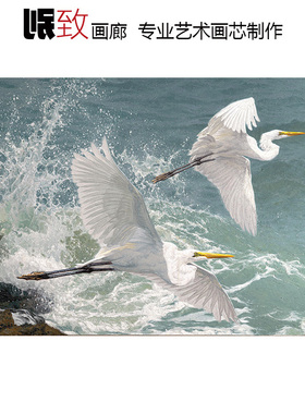 冲浪之歌 Greg Beecham美国动物油画 客厅玄关走廊别墅装饰画芯心