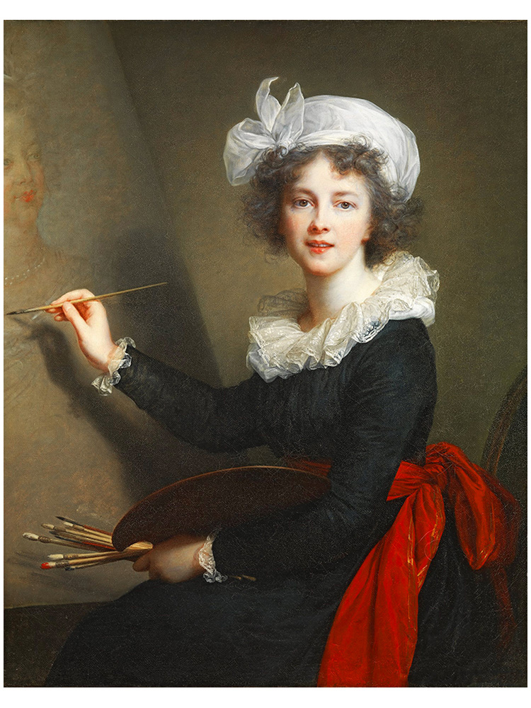 自画像法国学院派人物油画装饰画