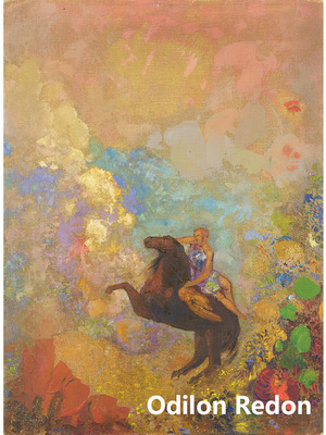 飞马上的女神象征主义抽象油画