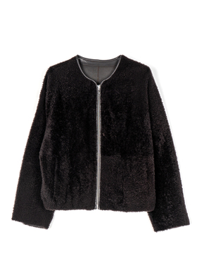 【言姐好物】冬季新款拉贡泰卷皮毛一体H23-133