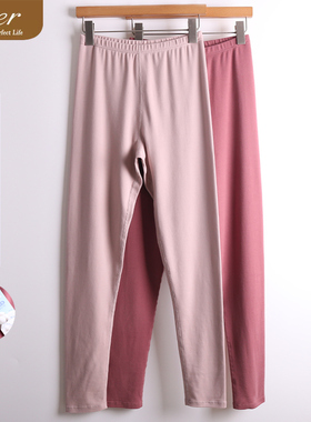 caser凯撒秋冬女慕斯棉双面纯棉磨毛秋裤保暖裤BM61-F133有加肥