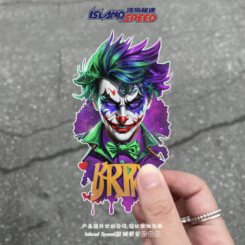 小丑JOKER高颜值经典动漫人物标志汽车贴纸划痕遮挡车身装饰贴花