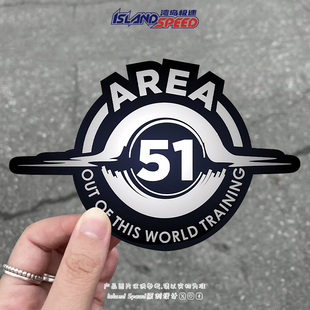 饰贴车贴 划痕遮盖装 AREA51星际穿越主题汽车贴纸个性 改装