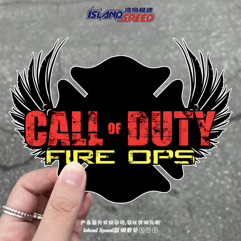 CALL OF DUTY游戏主题汽车贴纸翅膀个性改装装饰车身贴花