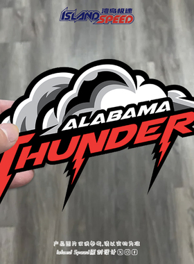ALABAMA THUNDER闪电标志汽车贴纸个性改装装饰车身贴花