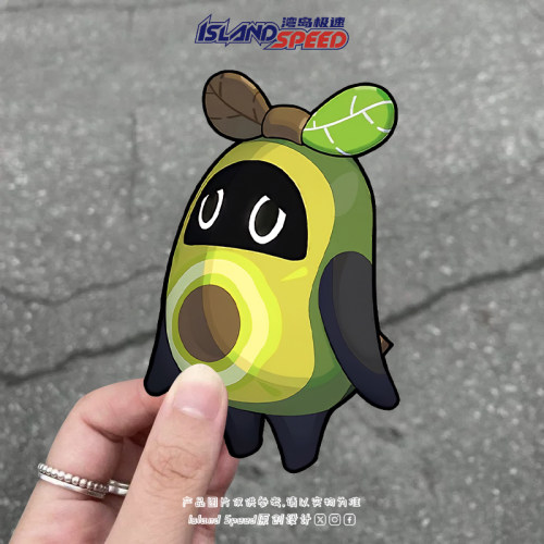 绝区零动漫艾沃卡布小精灵系列汽车贴纸卡通可爱划痕遮盖贴花