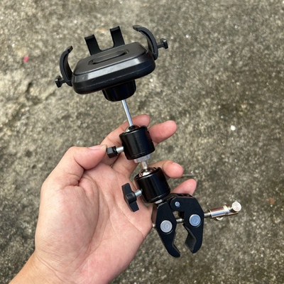 极摄家蟹钳夹货车金属手机支架