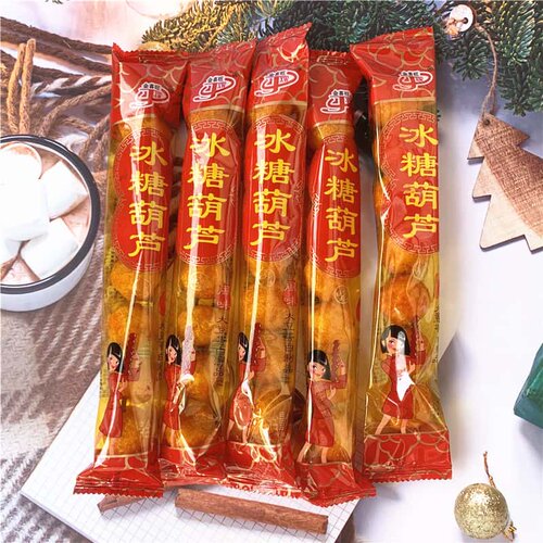 金喜旺冰糖葫芦型豆制品甜辣素肉8090即食童年怀旧小零食解馋
