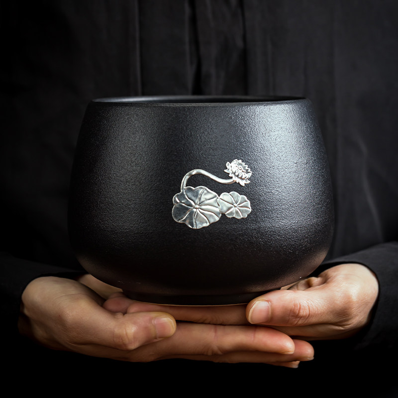 黑色茶盂茶渣缸陶瓷大号码日式茶洗简约功夫茶道配件笔洗器皿茶洗,餐饮具,茶道/零配,淘宝优惠券,粉丝福利购,淘宝优惠卷