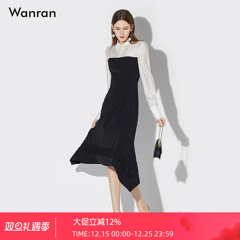 2024鱼尾职场小黑裙职场优雅