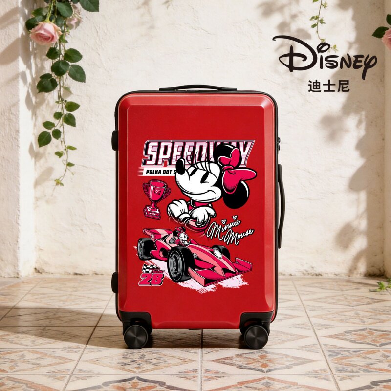 Disney/迪士尼F1赛车拉杆旅行箱男耐用密码箱皮箱儿童行李箱女孩