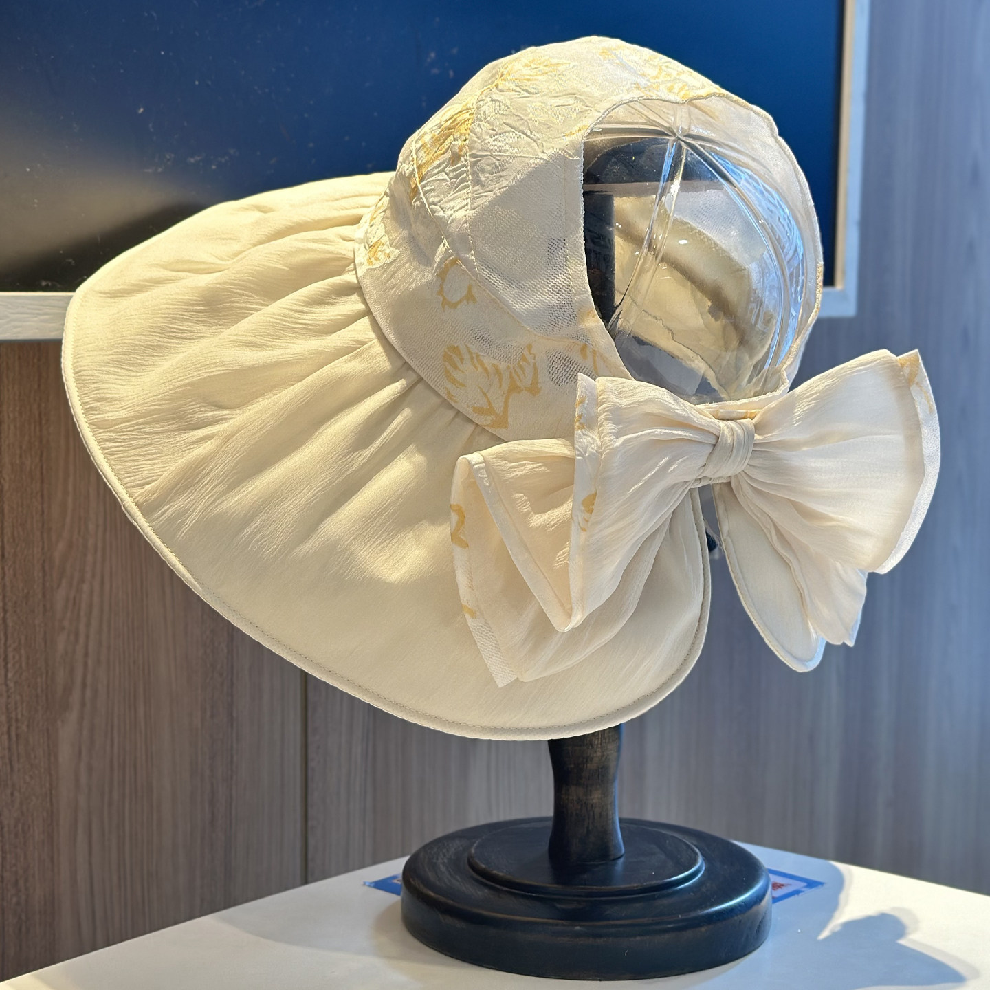 2026新款优雅蝴蝶结遮阳帽子女夏季空顶大帽檐防晒太阳帽显脸小