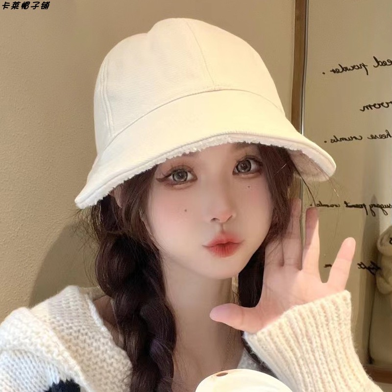 渔夫帽休闲秋冬宽檐鸭舌帽显脸小