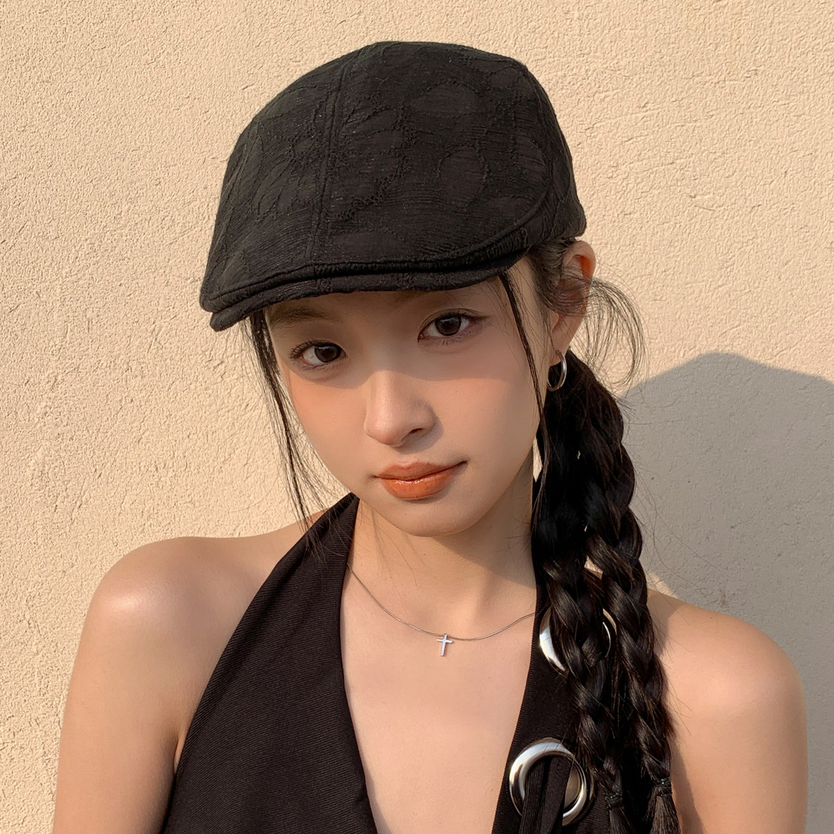 反戴前进帽子女春夏新款