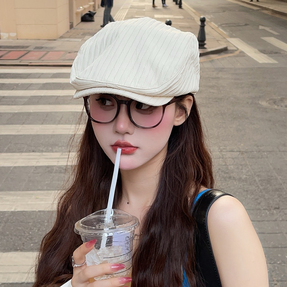 简约风前进帽子女2025春款