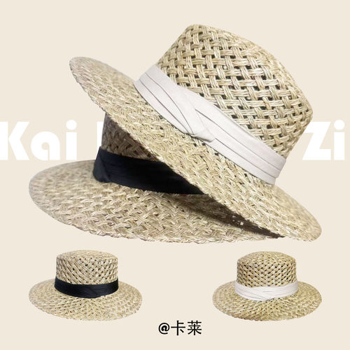 高级感法式度假遮阳草帽