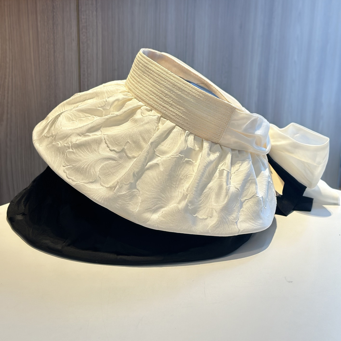 夏季甜美枫叶立体印花遮阳防晒帽字女大檐空顶帽防紫外线遮脸度假