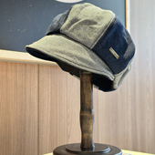 2026新款 复古拼接牛仔八角帽子女春夏季 显脸小金属标百搭鸭舌帽