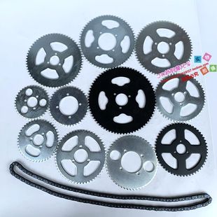 迷你小摩托车电动汽油滑板车25H型号T8F小齿轮链盘链轮齿轮盘牙盘