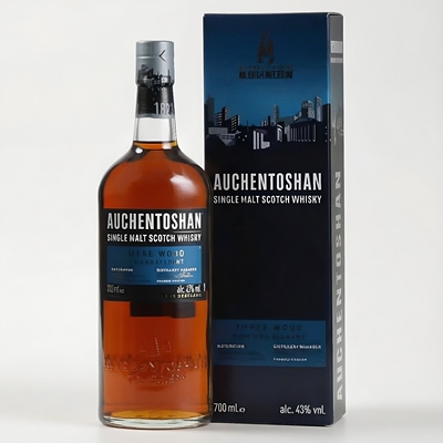 欧肯特轩三桶单一麦芽苏格兰威士忌进口洋酒AUCHENTOSHAN国行正品