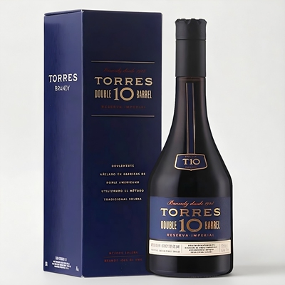 Torres桃乐丝10年双桶白兰地700ml洋酒西班牙原瓶进口 国行正品