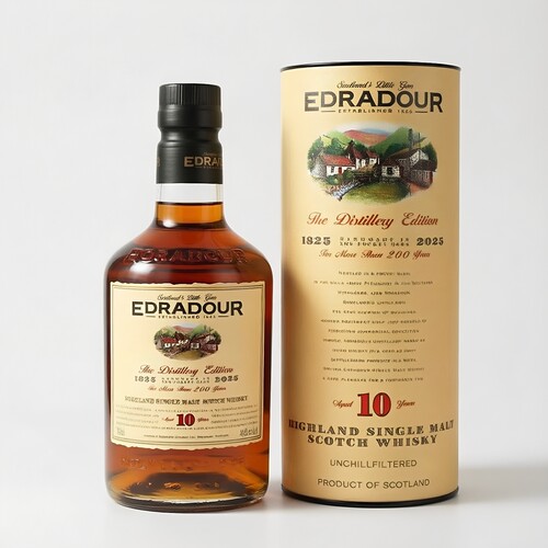 埃德拉多尔10年雪莉桶新版单一麦芽威士忌46度 Edradour国行正品