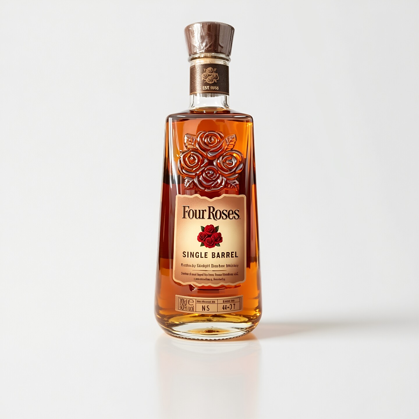 四玫瑰Four Roses波本威士忌单桶酿造美国肯塔基州原产750ml50度