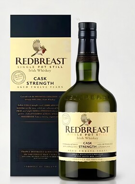 国行 爱尔兰知更鸟12年桶强 罗缤之舞单一壶式威士忌 Redbreast