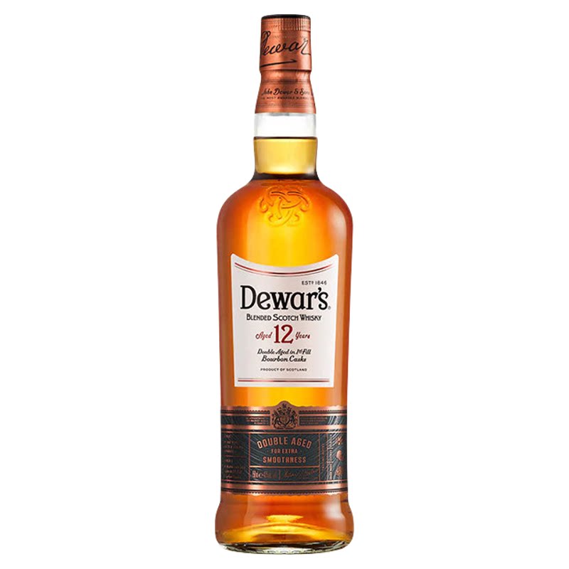 1000ml帝王12年Dewar's 苏格兰调配型威士忌海外原瓶进口洋酒基酒图片