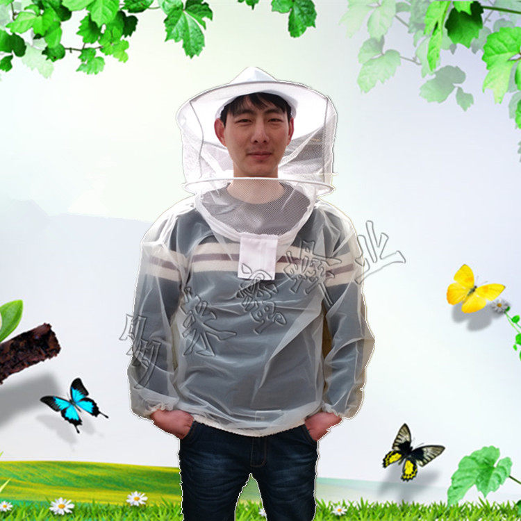 包邮透气型防蜂服 蜜蜂防蜂衣连体防护服 养蜂衣蜂帽蜂具养蜂工具