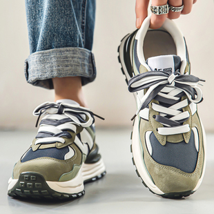 网红爆款痞帅男鞋隐形内增高6公分运动鞋潮牌炸街鞋子男2025新款