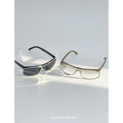 欧美个性前卫复古y2k骑行墨镜