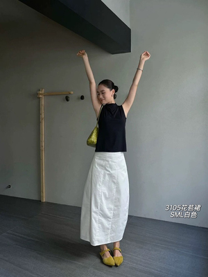 花苞裙2026春夏新款女装茧形长裙半身裙长裙休闲百搭气质半身裙